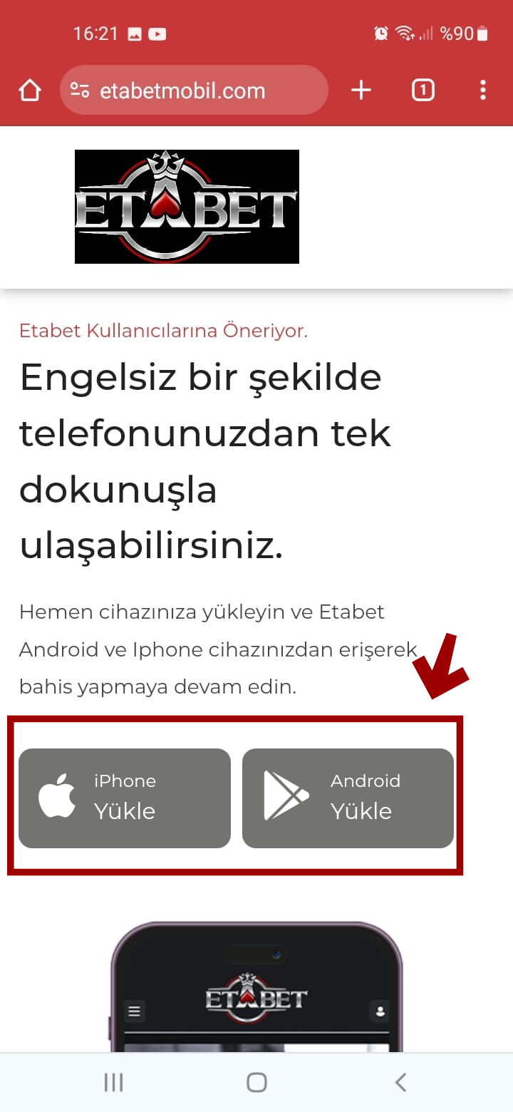 Etabet Android